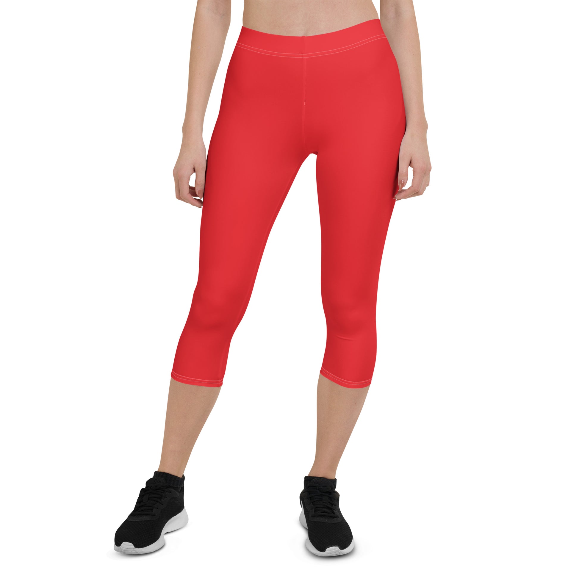 Capri Leggings - Red – AURORA clothing