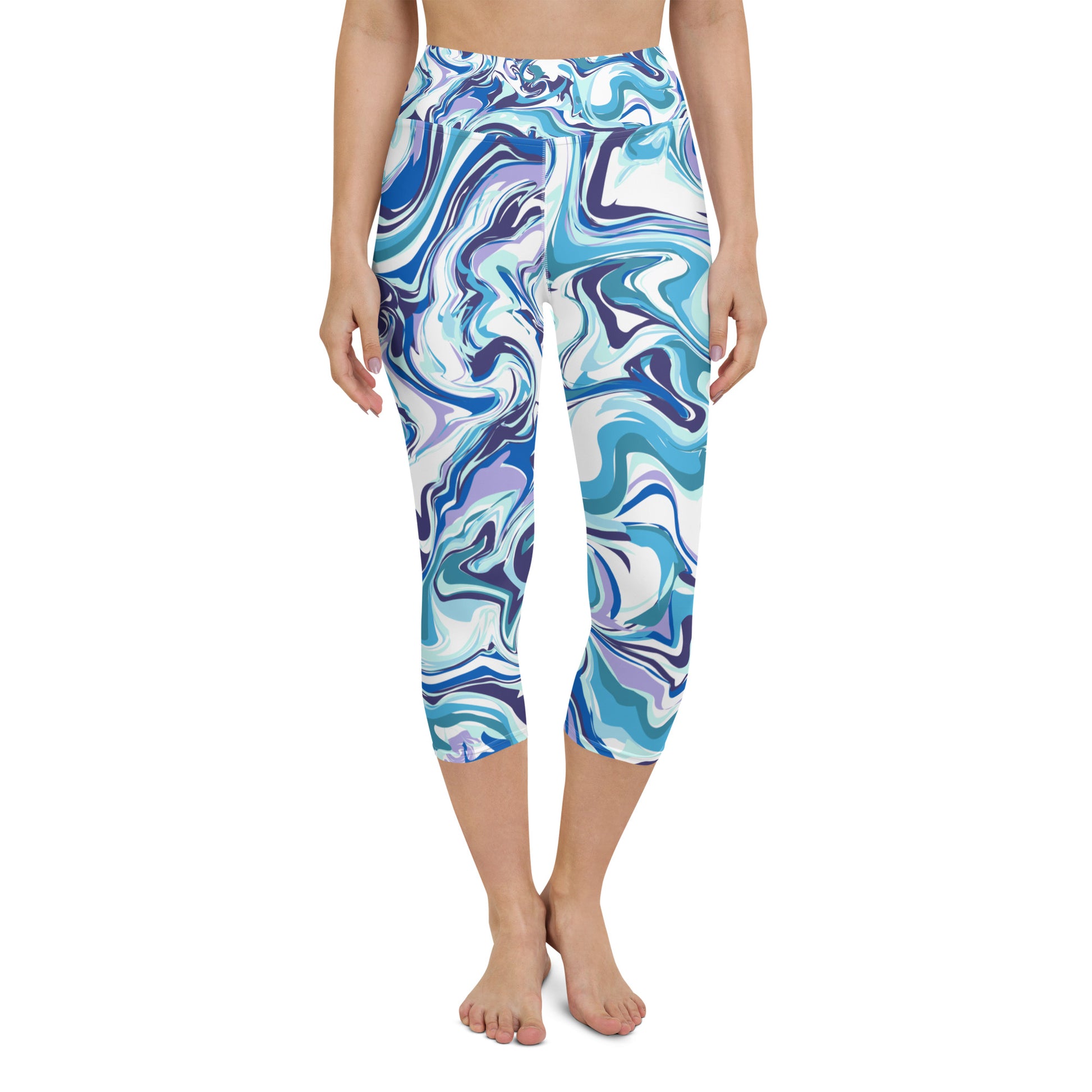 Yoga Capri Leggings - women's, comfortable, stretchy, high wasted, – AURORA  clothing